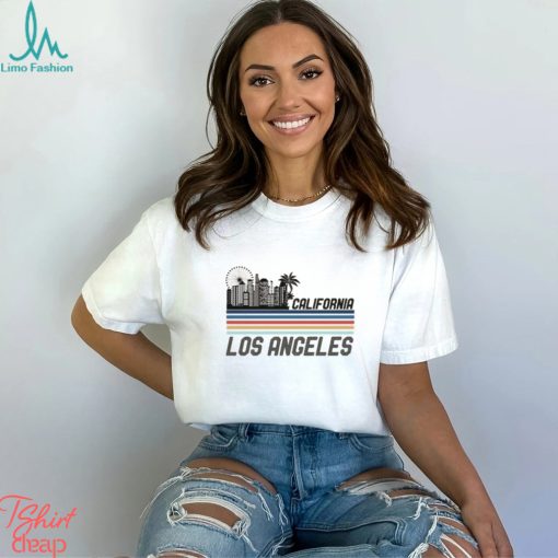 Retro Los Angeles Skyline Vintage 70s 80s Los Angeles LA T Shirt