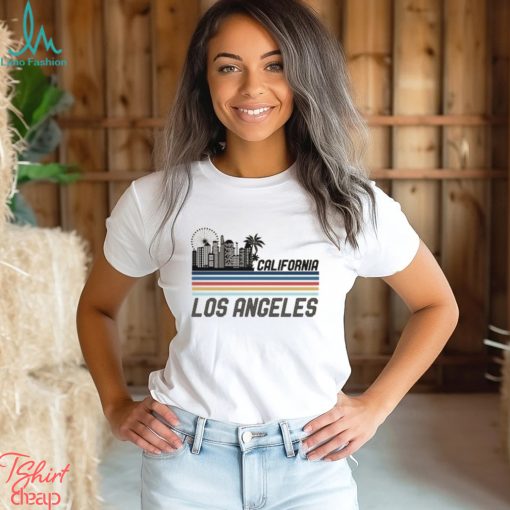 Retro Los Angeles Skyline Vintage 70s 80s Los Angeles LA T Shirt
