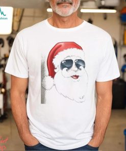 Retro Vintage Pink Santa Claus T shirt classique