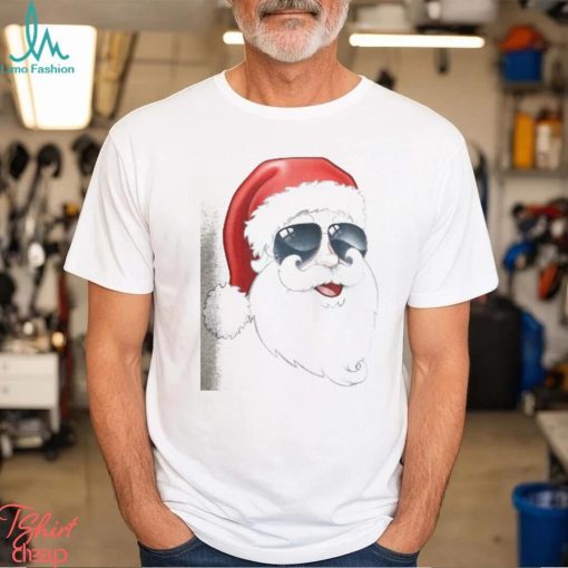 Retro Vintage Pink Santa Claus T shirt classique