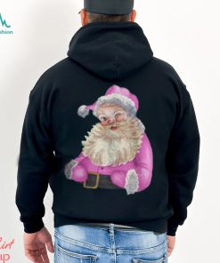 Retro vintage pink santa claus Vintage Christmas Retro Pink Santa Claus Women Girls Teens Sweatshirt T shirt