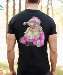 Retro vintage pink santa claus Vintage Christmas Retro Pink Santa Claus Women Girls Teens Sweatshirt T shirt