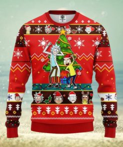 Rick And Morty Red Ugly Christmas Sweater