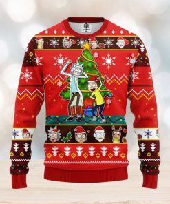 Rick And Morty Red Ugly Christmas Sweater