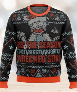 Rick And Morty Tis The Season Gifts For Family Christmas Holiday Ugly Sweater