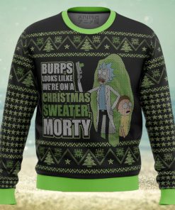 Rick And Morty We’re In A Xmas Sweater Gifts For Family Christmas Holiday Ugly Sweater