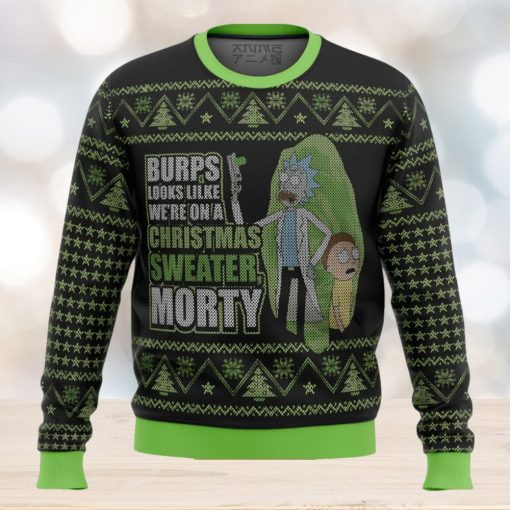 Rick And Morty We’re In A Xmas Sweater Gifts For Family Christmas Holiday Ugly Sweater