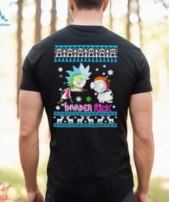 Rick and Morty Invader Zim Rick ugly Christmas shirt