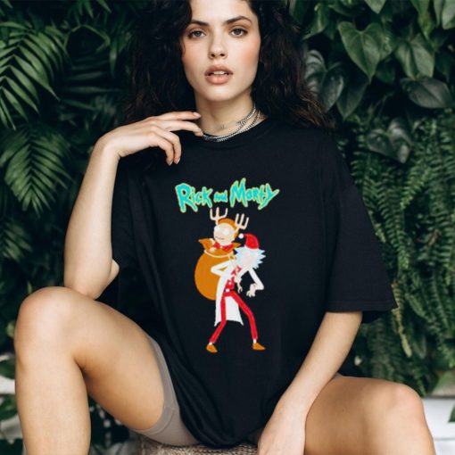 Rick and Morty Santa reindeer Christmas shirt