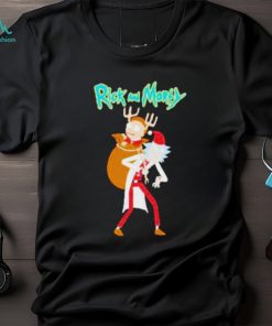 Rick and Morty Santa reindeer Christmas shirt