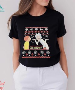 Rick and Morty get shwifty snowflake ugly Christmas shirt