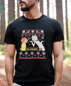 Rick and Morty get shwifty snowflake ugly Christmas shirt