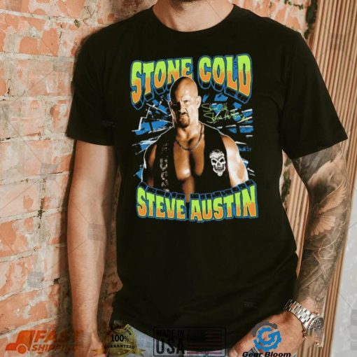 Ripple Junction Black Stone Cold Steve Austin Glow Ink T Shirt