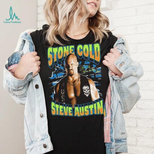 Ripple Junction Black Stone Cold Steve Austin Glow Ink T Shirt
