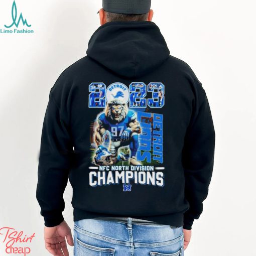 Roary Detroit Lions 2023 NFC North Division Champions Shirt