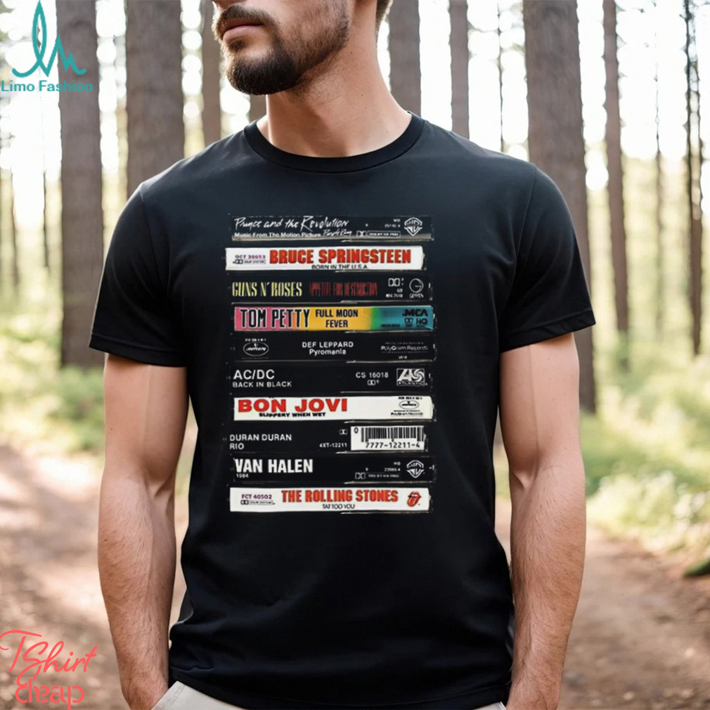 Rock Cassettes Tape Shirt Bands Band T Shirt Hoodie Rock Cassettes Tape Shirt Bands Band T Shirt Hoodie