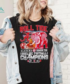 Roll Tide Alabama Crimson Tide 2023 SEC football Champions 27 24 shirt