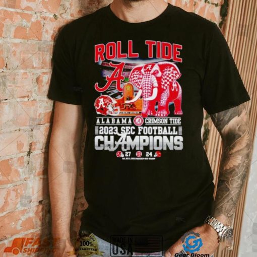 Roll Tide Alabama Crimson Tide 2023 SEC football Champions 27 24 shirt