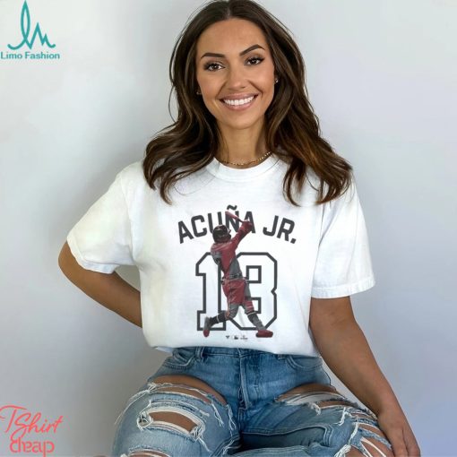 Ronald Acuña Jr. Atlanta Braves Double Play Name & Number Shirt
