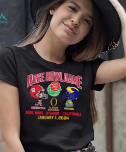 Rose Bowl Game Playoff Semifinal 2024 Michigan Vs Alabama January 1, 2024 Shirt