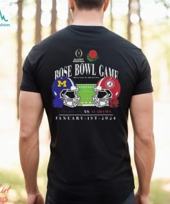 Rose Bowl Game Presented By Prudential Playoff Semifinal 2024 Michigan Wolverines Vs Alabama Crimson Tide Helmet January 1st T shirt, hoodie, sweater, long sleeve and tank top Rose Bowl Game Presented By Prudential Playoff Semifinal 2024 Michigan Wolverines Vs Alabama Crimson Tide Helmet January 1st T shirt