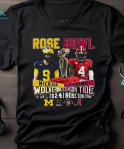 Rose Bowl Michigan Wolverines Vs Alabama Crimson Tide Thu, Jan 1, 2024 Rose Bowl Stadium T Shirt