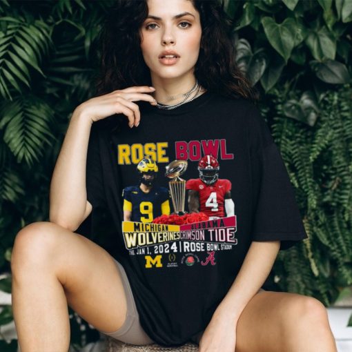 Rose Bowl Michigan Wolverines Vs Alabama Crimson Tide Thu, Jan 1, 2024 Rose Bowl Stadium T Shirt