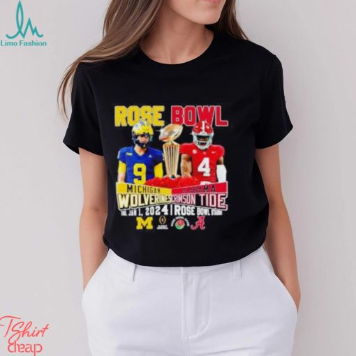 Rose Bowl Michigan Wolverines Vs Alabama Crimson Tide Thu, Jan 1, 2024 Rose Bowl Stadium T Shirt