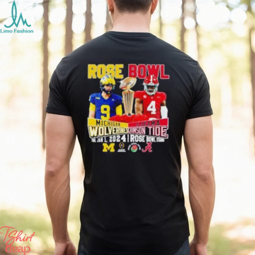 Rose Bowl Michigan Wolverines Vs Alabama Crimson Tide Thu, Jan 1, 2024 Rose Bowl Stadium T Shirt