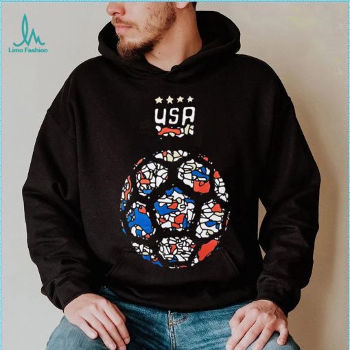 Round21 USWNT 2023 Geometric Black Shirt