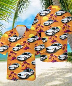 Royal Canadian Mounted Police Ford Crown Victoria Hawaiian Shirt Summner Vacation Shirt