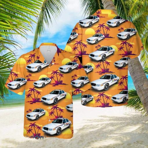 Royal Canadian Mounted Police Ford Crown Victoria Hawaiian Shirt Summner Vacation Shirt