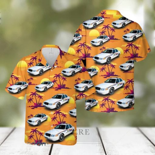 Royal Canadian Mounted Police Ford Crown Victoria Hawaiian Shirt Summner Vacation Shirt