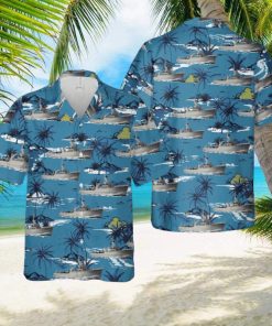 Royal Canadian Navy Bay class minesweeper Hawaiian Shirt Summner Vacation Shirt