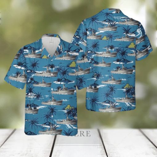 Royal Canadian Navy Bay class minesweeper Hawaiian Shirt Summner Vacation Shirt