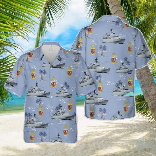 Royal Danish Navy HDMS Peter Tordenskiold (F356) Hawaiian Shirt