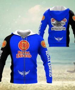 Royal Enfield Blue Zip Up Hoodie