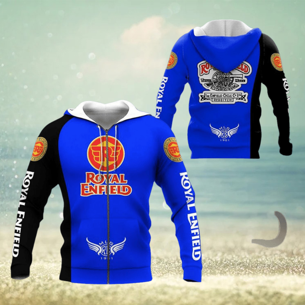 Royal Enfield Blue Zip Up Hoodie Royal Enfield Blue Zip Up Hoodie