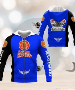 Royal Enfield Blue Zip Up Hoodie