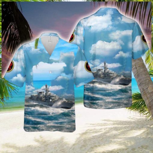 Royal Navy HMS Marlborough (F233) Type 23 frigate Hawaiian Shirt