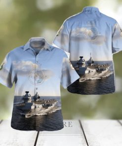 Royal Navy HMS Queen Elizabeth (R08) Hawaiian Shirt