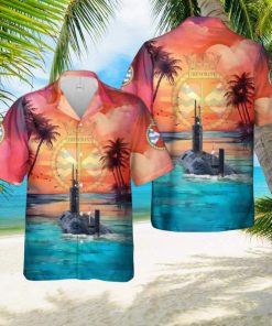 Royal Navy Trafalgar class submarine HMS Trenchant (S91) Hawaiian Shirt