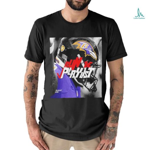 Run The Playlist Lamar Jackson Baltimore Ravens Shirt