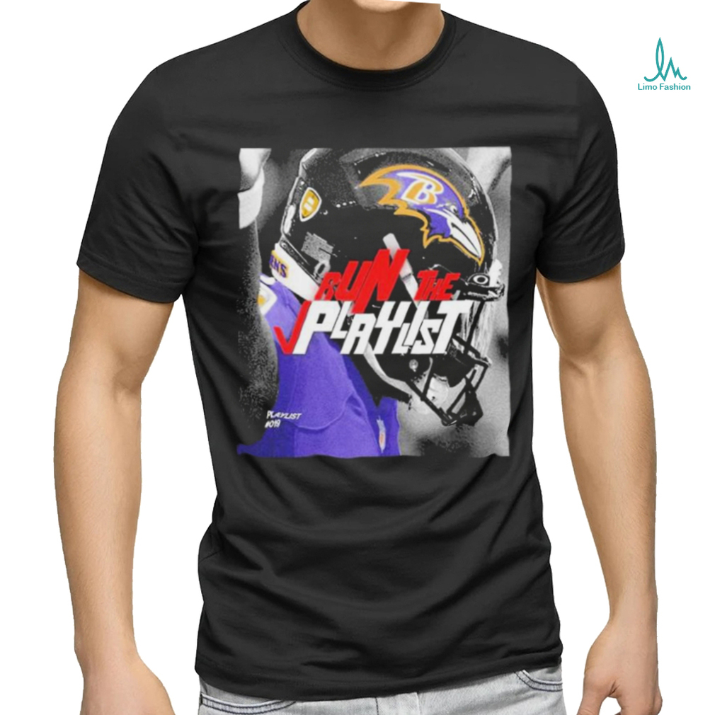 Run The Playlist Lamar Jackson Baltimore Ravens Shirt Run The Playlist Lamar Jackson Baltimore Ravens Shirt
