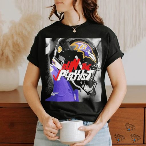 Run The Playlist Lamar Jackson Baltimore Ravens Shirt