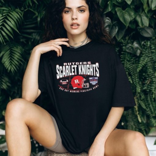 Rutgers Scarlet Knights 2023 Bad Boy Mowers Pinstripe Bowl Shirt