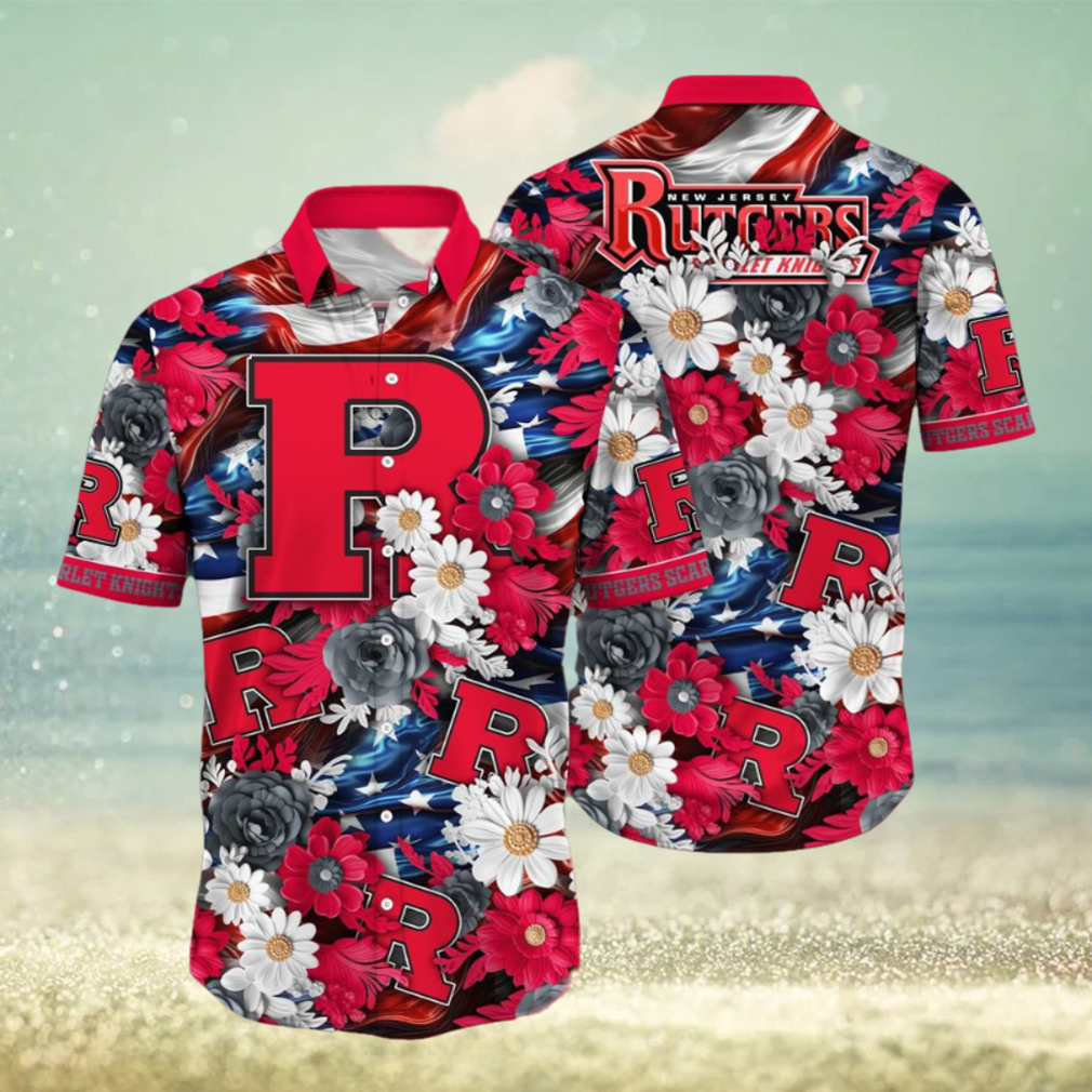 Rutgers Scarlet Knights NCAA3 Hawaii Shirt Independence Day Rutgers Scarlet Knights NCAA3 Hawaii Shirt Independence Day