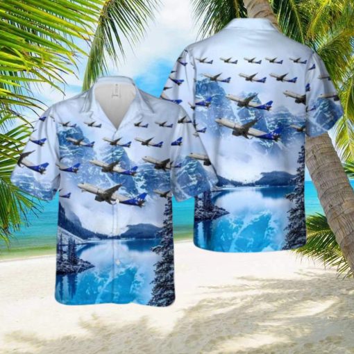 SAS Scandinavian Airlines Airbus A320N SE ROY Aloha Short Sleeve 3D Printed Hawaiian Shirt For Men And Women