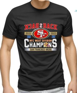 SF 49ers Back To Back 2023 NFC West Division Champions shirt