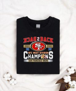 SF 49ers Back To Back 2023 NFC West Division Champions shirt